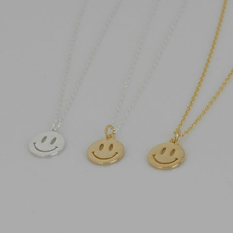 [ 925 Sterling silver ] Smile Pendant Silver Necklace