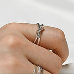 [ 925 Sterling silver ] Knot Open Silver Ring