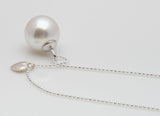 [ 925 Sterling silver ] Heart Pearl Silver Necklace
