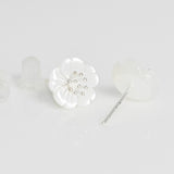 [ 925 Sterling silver ] Shell Flower Silver Earring