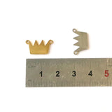 SG.540 // Surgical Steel crown Pendant [Siver, Gold], 1 pc