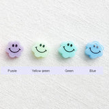 PD.1275 //  Acrylic Flower Smile Pass-type Pendant, 2 Pc / 5-4091-00