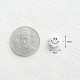 PD.1275 //  Acrylic Flower Smile Pass-type Pendant, 2 Pc / 5-4091-00