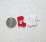 PD.2101 // Christmas - Snowflake Socks Pendant, 2 Pc [5-4163-02]