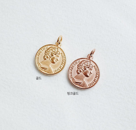 SG.170 // Surgical Steel 1981 Coin Pendant , 1 Pc  [5-6506-04]