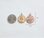 SG.170 // Surgical Steel 1981 Coin Pendant , 1 Pc  [5-6506-04]