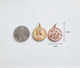 SG.170 // Surgical Steel 1981 Coin Pendant , 1 Pc  [5-6506-04]