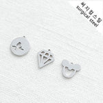 SG.466 // Surgical Steel Mini Pendant , 2pc / 5-6572-02