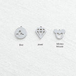 SG.466 // Surgical Steel Mini Pendant , 2pc / 5-6572-02
