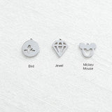 SG.466 // Surgical Steel Mini Pendant , 2pc / 5-6572-02