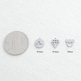 SG.466 // Surgical Steel Mini Pendant , 2pc / 5-6572-02