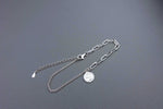 [ 925 Sterling silver ] Clip Chain Mix Silver Ankle Bracelet