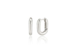 [ 925 Sterling silver ] Large Elliptical Ring One-Touch Earring