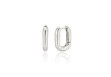 [ 925 Sterling silver ] Large Elliptical Ring One-Touch Earring