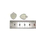 SG.521 // Surgical Steel Heart resin pendant [Siver], 1 pc