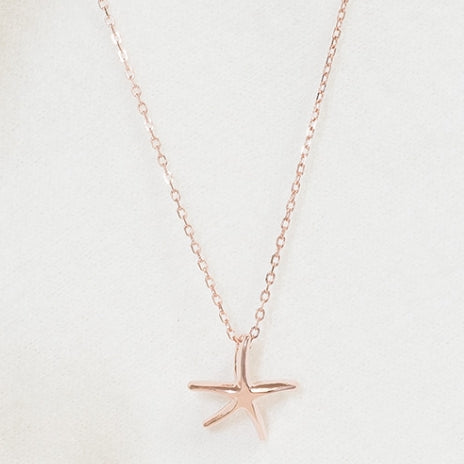 [ 925 Sterling silver ] Starfish Pendant Silver Necklace