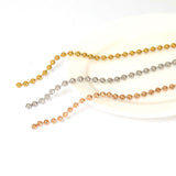 SG.571 // Surgical Steel 3.2mm Ball chain [Siver, Gold, RoseGold], 90cm