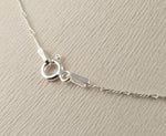 [ 925 Sterling silver ] Rose Pendant Bone Chain Silver Necklace