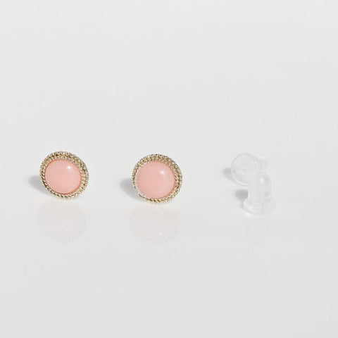 [ 925 Sterling silver ] Coral Rovet Stud Silver Earring