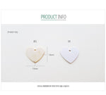 PD.0014-05 // Minimal heart Pendant, Jewelry Supplies, Jewelry Making, (Gold, Rhodium Plated), 2 pc