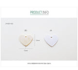 PD.0014-05 // Minimal heart Pendant, Jewelry Supplies, Jewelry Making, (Gold, Rhodium Plated), 2 pc