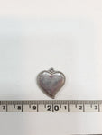 SG.091 // Surgical Steel Tail Heart Pendant , 2 Pc