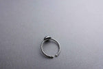 [ 925 Sterling silver ] Onyx Point Twist Silver Ring