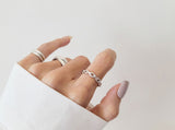 [ 925 Sterling silver ] Chain Open Silver Ring