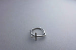 [ 925 Sterling silver ] Cross Open Silver Ring