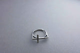 [ 925 Sterling silver ] Cross Open Silver Ring