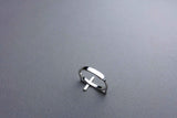 [ 925 Sterling silver ] Cross Open Silver Ring