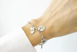 [ 925 Sterling silver ] Lucky Charm Pendant Silver Bracelet