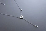 [ 925 Sterling silver ] Cross Drop Pendant Silver Necklace