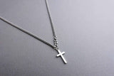 [ 925 Sterling silver ] Cross Pendant Silver Necklace