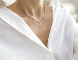 [ 925 Sterling silver ] Cross Pendant Silver Necklace