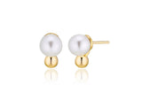 [ 925 Sterling silver ] Pearl Ball Earring