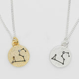 [ 925 Sterling silver ] zodiac Sign Pendant Silver Necklace