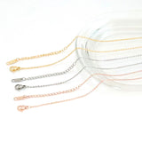 SG.568 // Surgical Steel 1.5 mm necklace chain finished [Siver, Gold, RoseGold], 1 pc