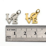 SG.503 // Surgical Steel LOVE Pendant, 1 pc