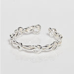 [ 925 Sterling silver ] Heart Knot Open Silver Ring