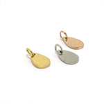 SG.541 // Surgical Steel Mini teardrops Pendant [Siver, Gold, Rose Gold], 1 pc