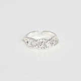 [ 925 Sterling silver ] Hammering Open Silver Ring