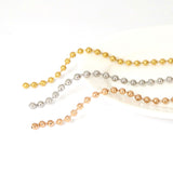 SG.571 // Surgical Steel 3.2mm Ball chain [Siver, Gold, RoseGold], 90cm