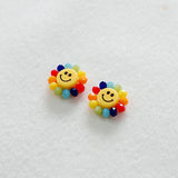 PD.2079 // Happy Flower Pendant, 2 Pc [5-4065-03]