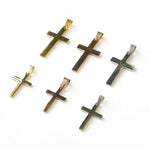 SG.524 // Surgical Steel Cross Pendant [Siver, Gold, Rose Gold], 1 pc