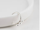 [ 925 Sterling silver ] Three Pearls Ear Cuff