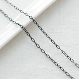 SG.451 // Surgical Steel Black Chain , 50cm / 8-0050-109A