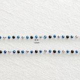 SG.472 // Surgical Steel Metal Mix Chain - Blue ,  50cm / 8-0050-81B