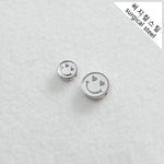 SG.057 // Surgical Steel heart smile Pendant, 2 Pc [5-6535-02]