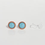 [ 925 Sterling silver ] Sky Blue Rovet Stud Silver Earring